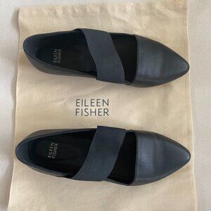 Eileen Fisher Black Flats